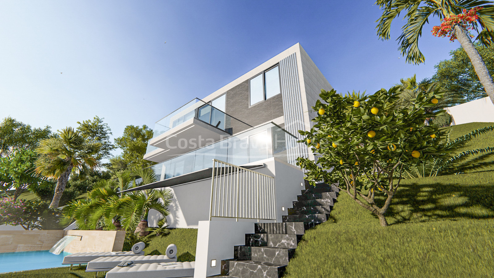 Newly built house in Lloret de Mar, Font Sant Llorenç urbanization