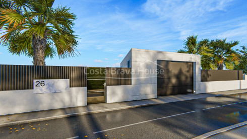 Newly built house in Lloret de Mar, Font Sant Llorenç urbanization