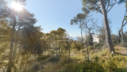 Plot for sale in Llafranc with sea views and east orientation