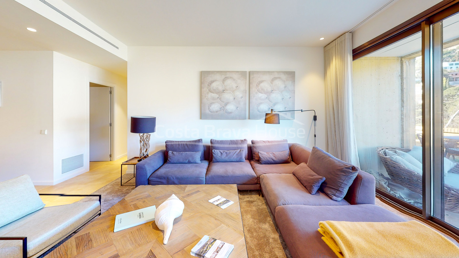 Nieuwbouwappartement met zeezicht te koop in Sa Riera (Begur)