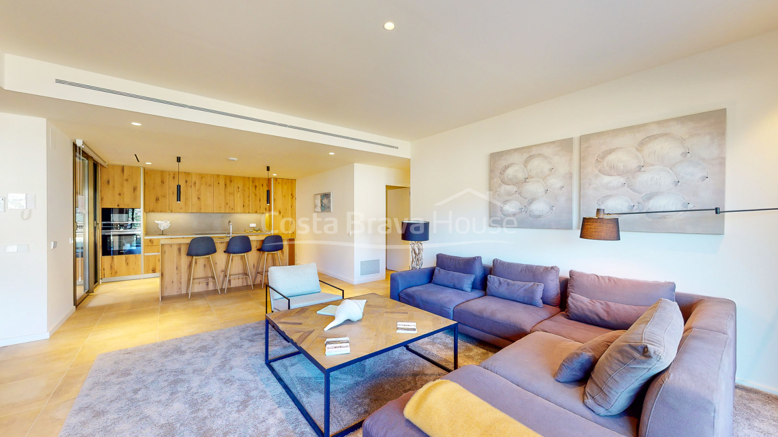 Nieuwbouwappartement met zeezicht te koop in Sa Riera (Begur)