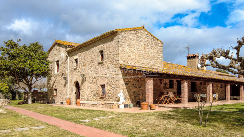 Restored masia in Llagostera near Costa Brava