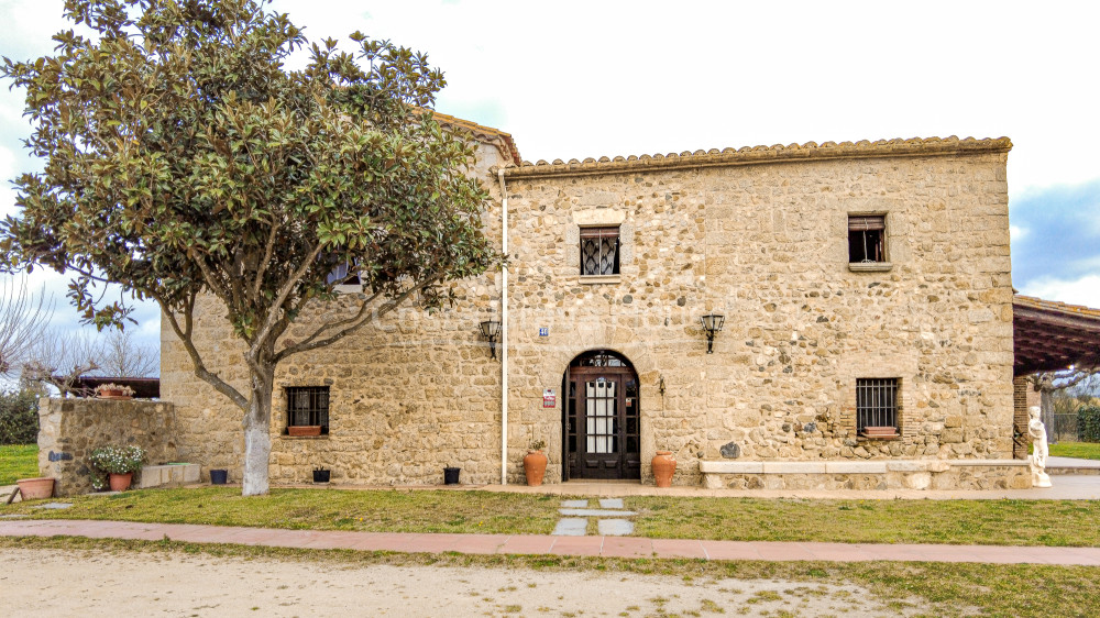 Restored masia in Llagostera near Costa Brava