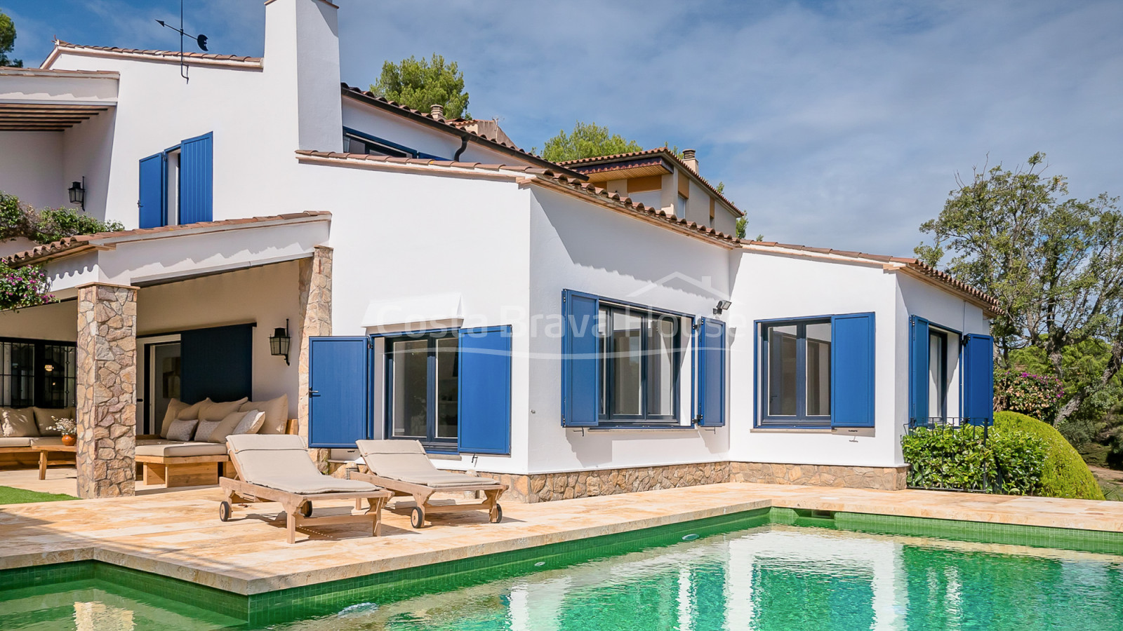 Villa elegante en Calella Palafrugell, 5 min playa, jardín y piscina