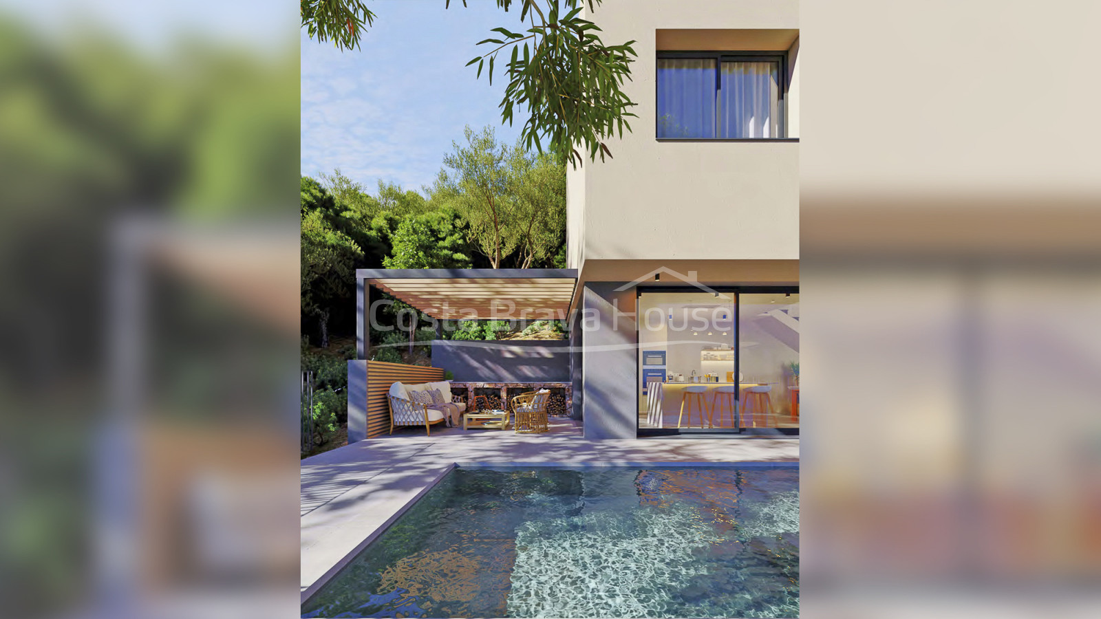 Maison de luxe moderne à Begur avec vue mer et piscine
