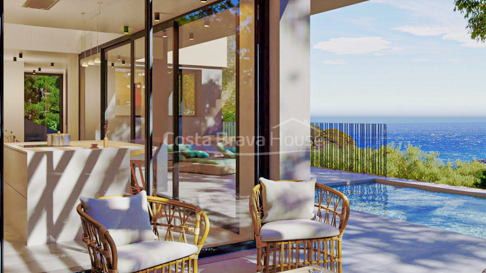 Moderna casa de luxe a Begur amb vistes al mar i piscina