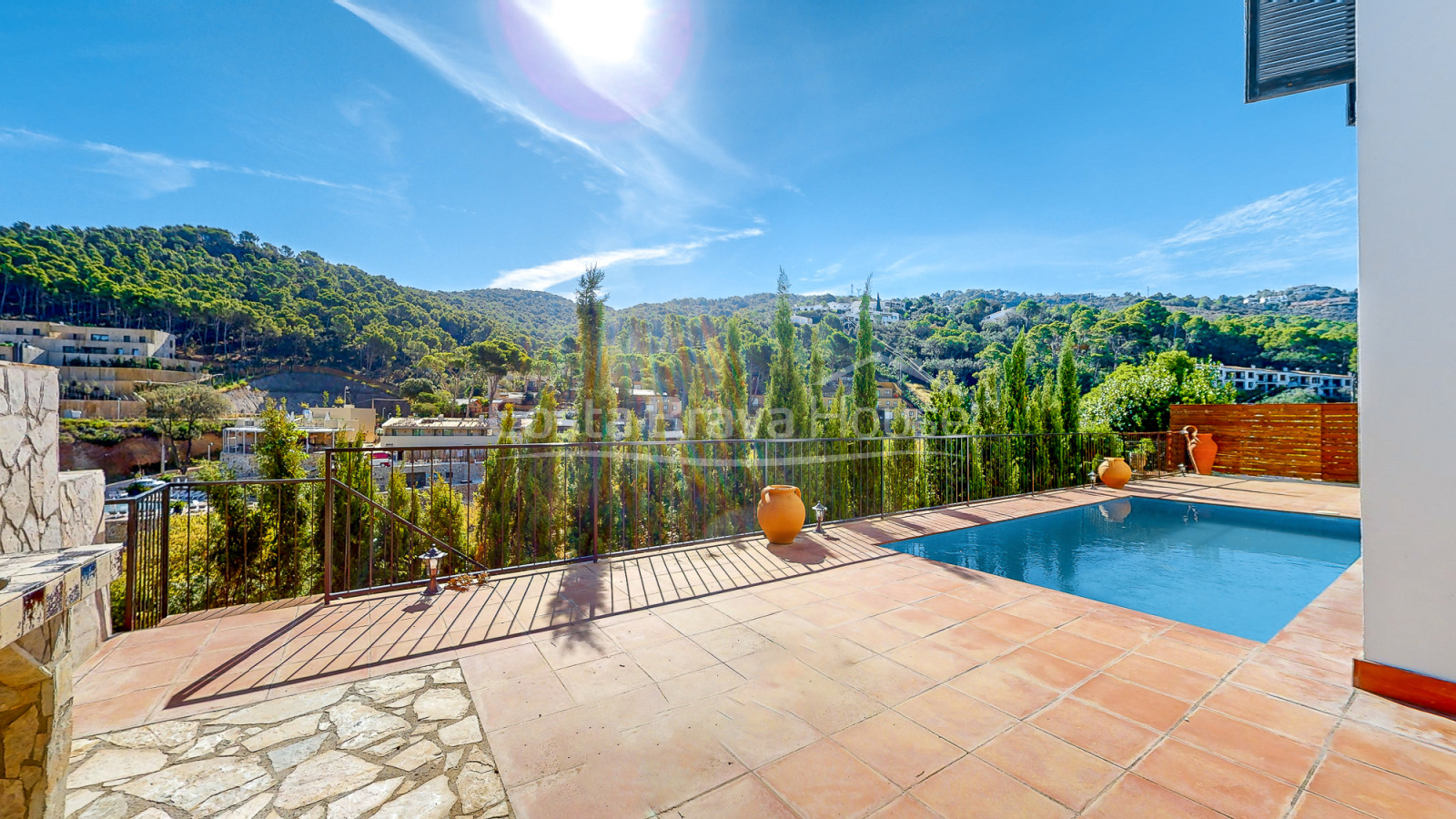 Casa mediterránea con vista mar en Begur Sa Riera