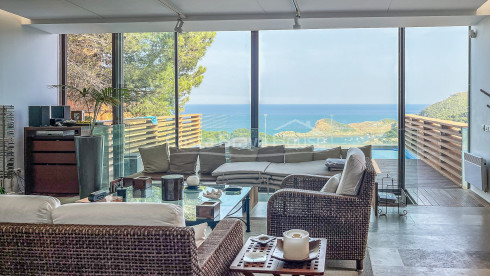 Maison de luxe à Aiguafreda, Begur avec vue sur la mer et piscine