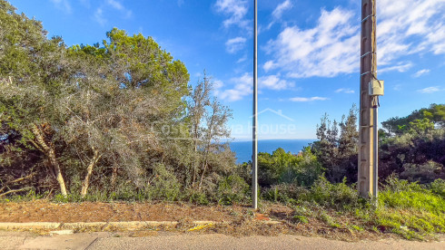 Terreny amb vista mar en venda a Begur La Borna