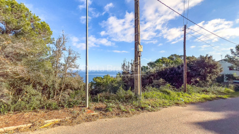 Terreno con vista mar en venta en Begur La Borna