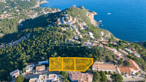 Terreno con vista mar en venta en Begur La Borna