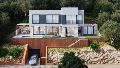 Maison de luxe moderne à Begur avec vue mer et piscine