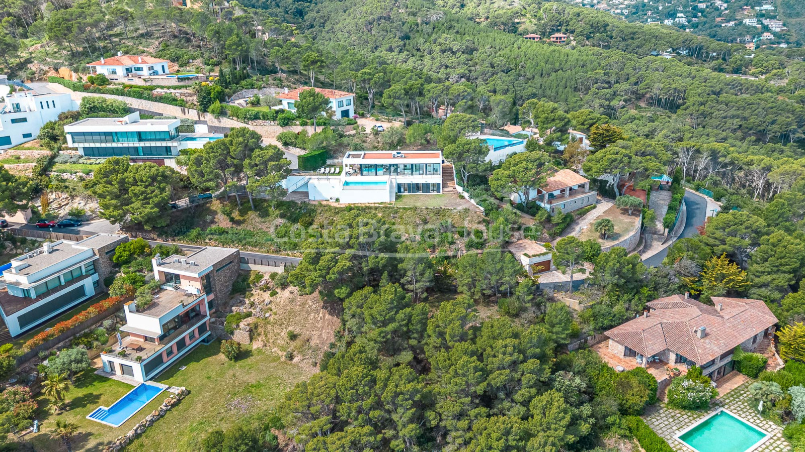 Contemporary villa in Begur with sea views and pool