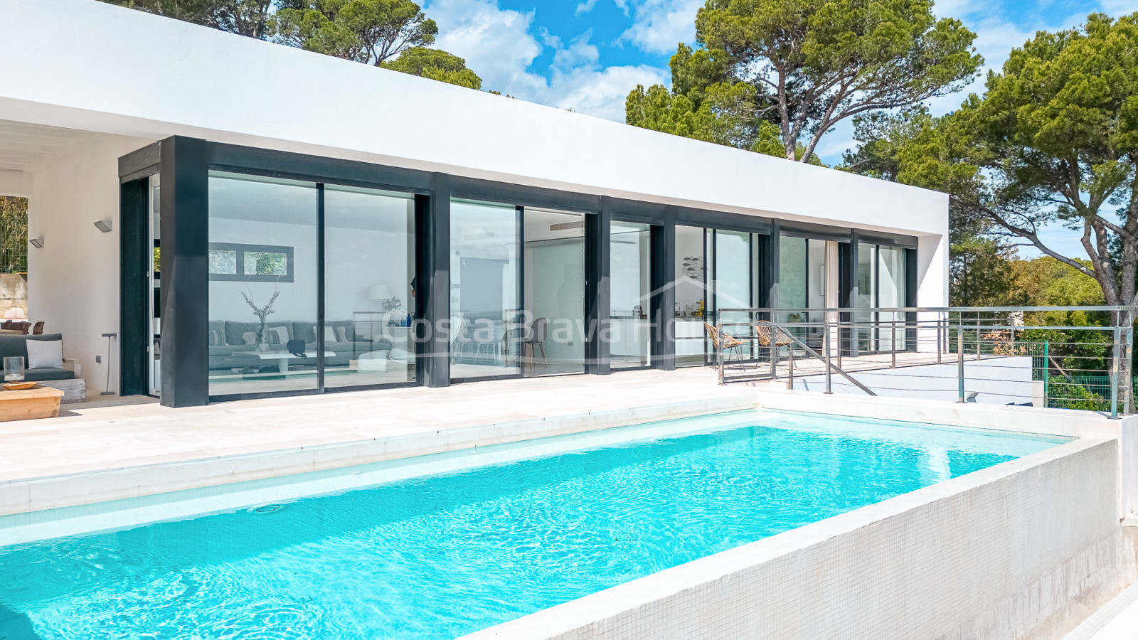 Contemporary villa in Begur with sea views and pool