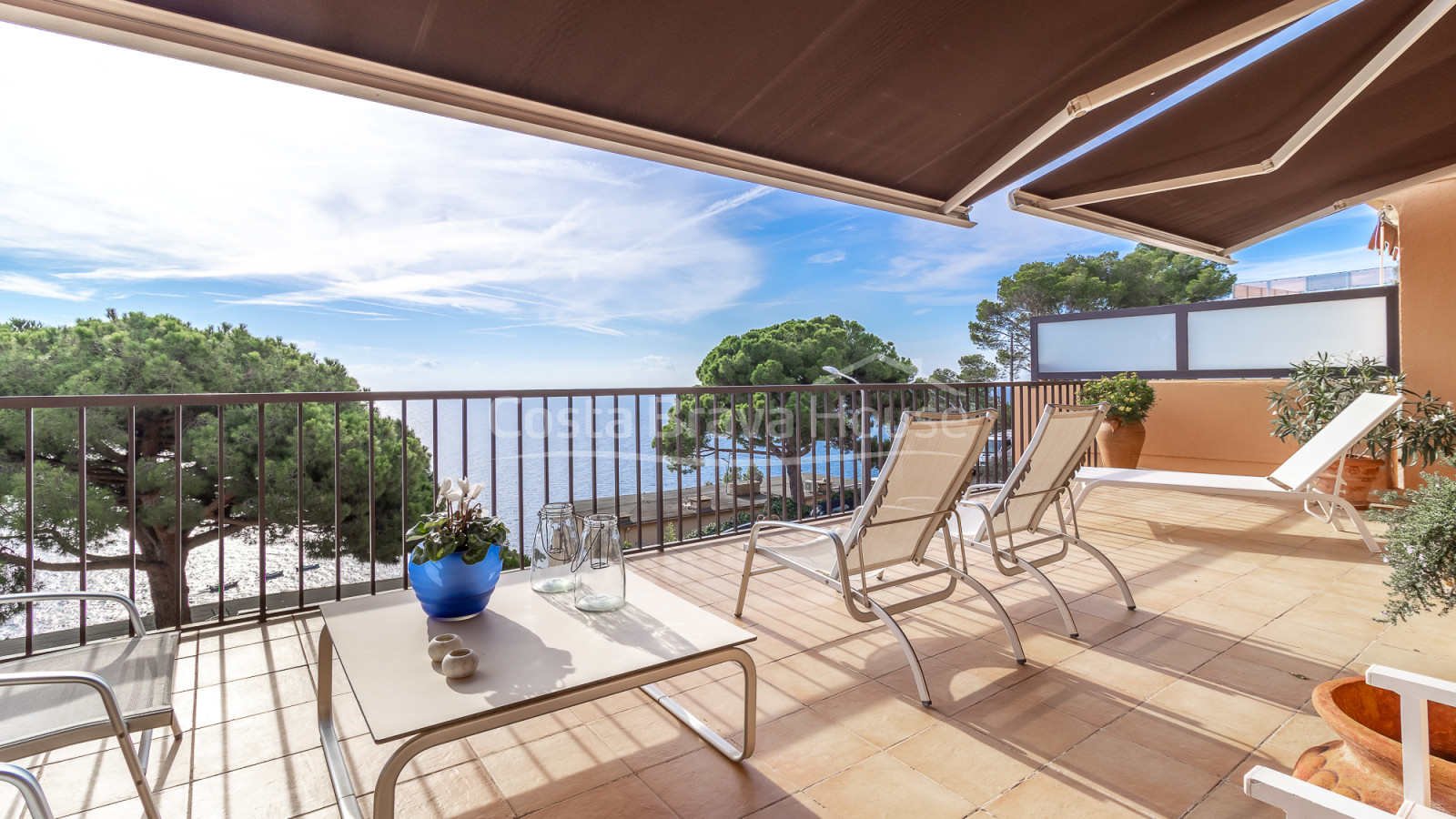 Duplexwoning met zeezicht in Llafranc, Costa Brava.