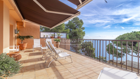 Duplexwoning met zeezicht in Llafranc, Costa Brava.