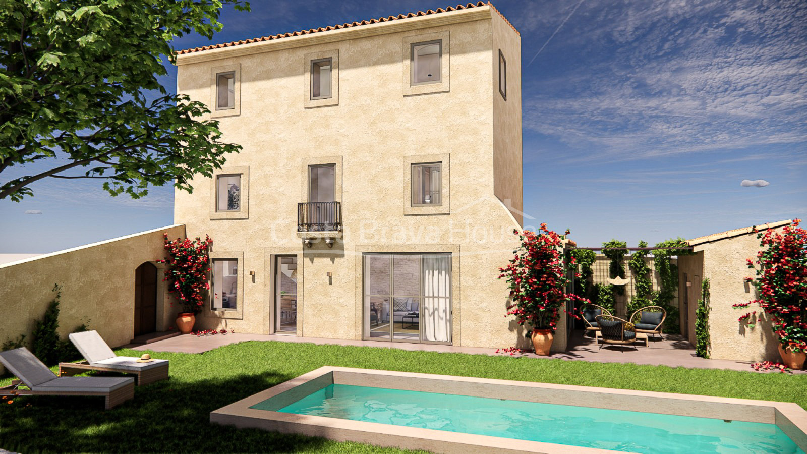 Herenhuis in Palafrugell met zwembad en tuin