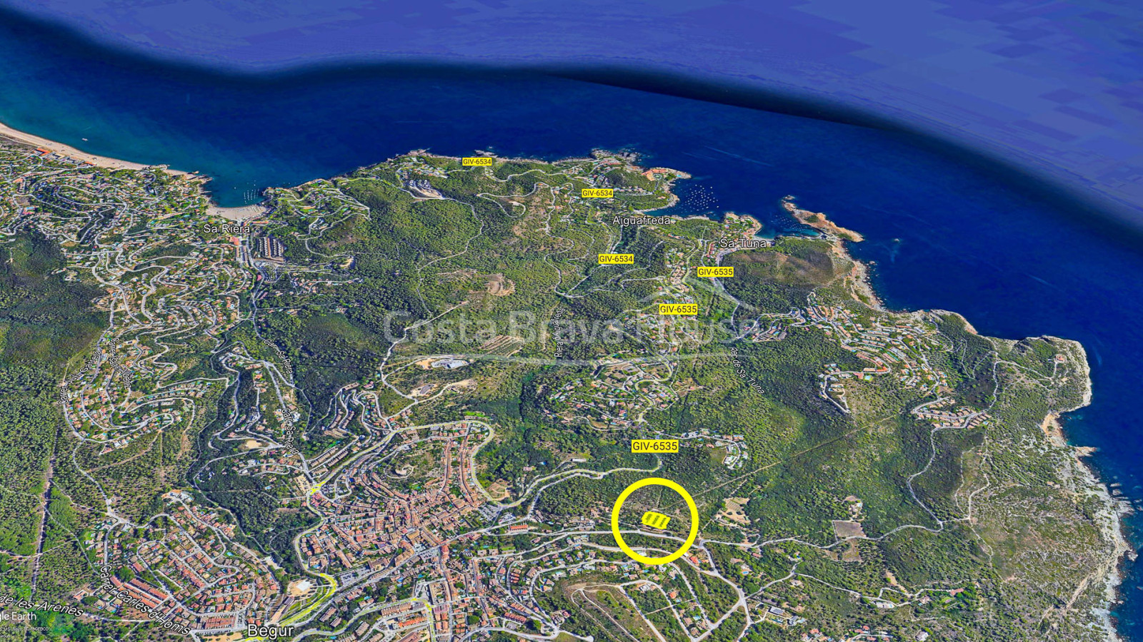 Bebouwbaar perceel te koop in Begur, Costa Brava