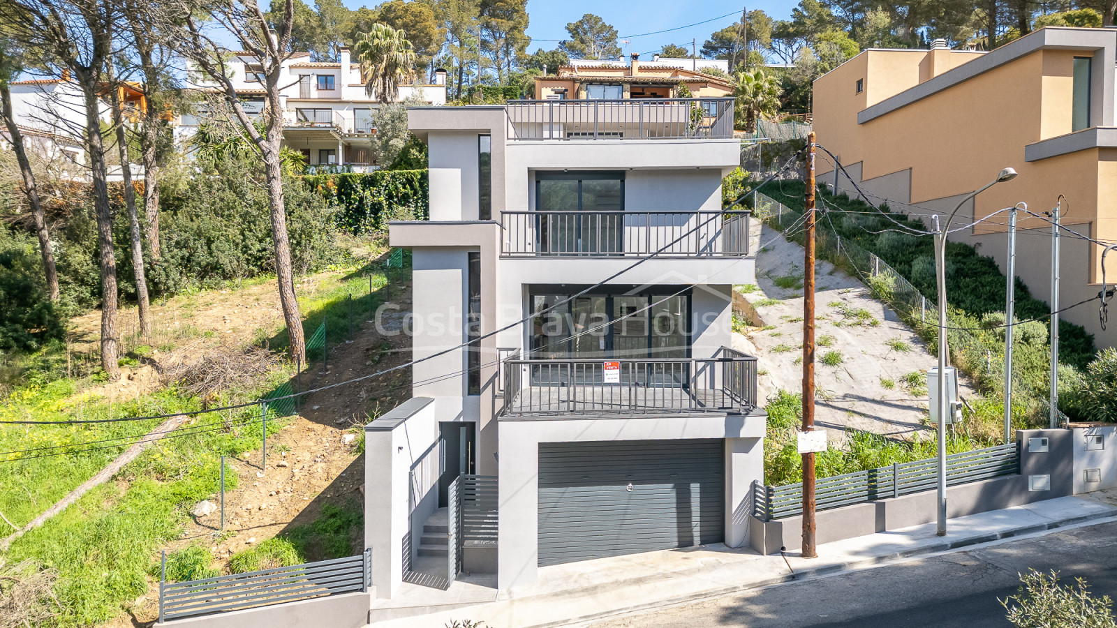 Elegant house under construction in Begur, Costa Brava.