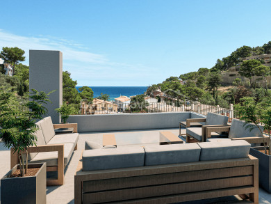 Promoció exclusiva de 5 cases adossades en venda amb vistes al mar a Sa Riera, Begur, Costa Brava