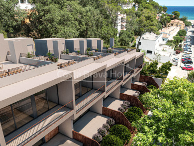 Exclusiva promoción de 5 casas adosadas en venta con vistas al mar en Sa Riera, Begur, Costa Brava