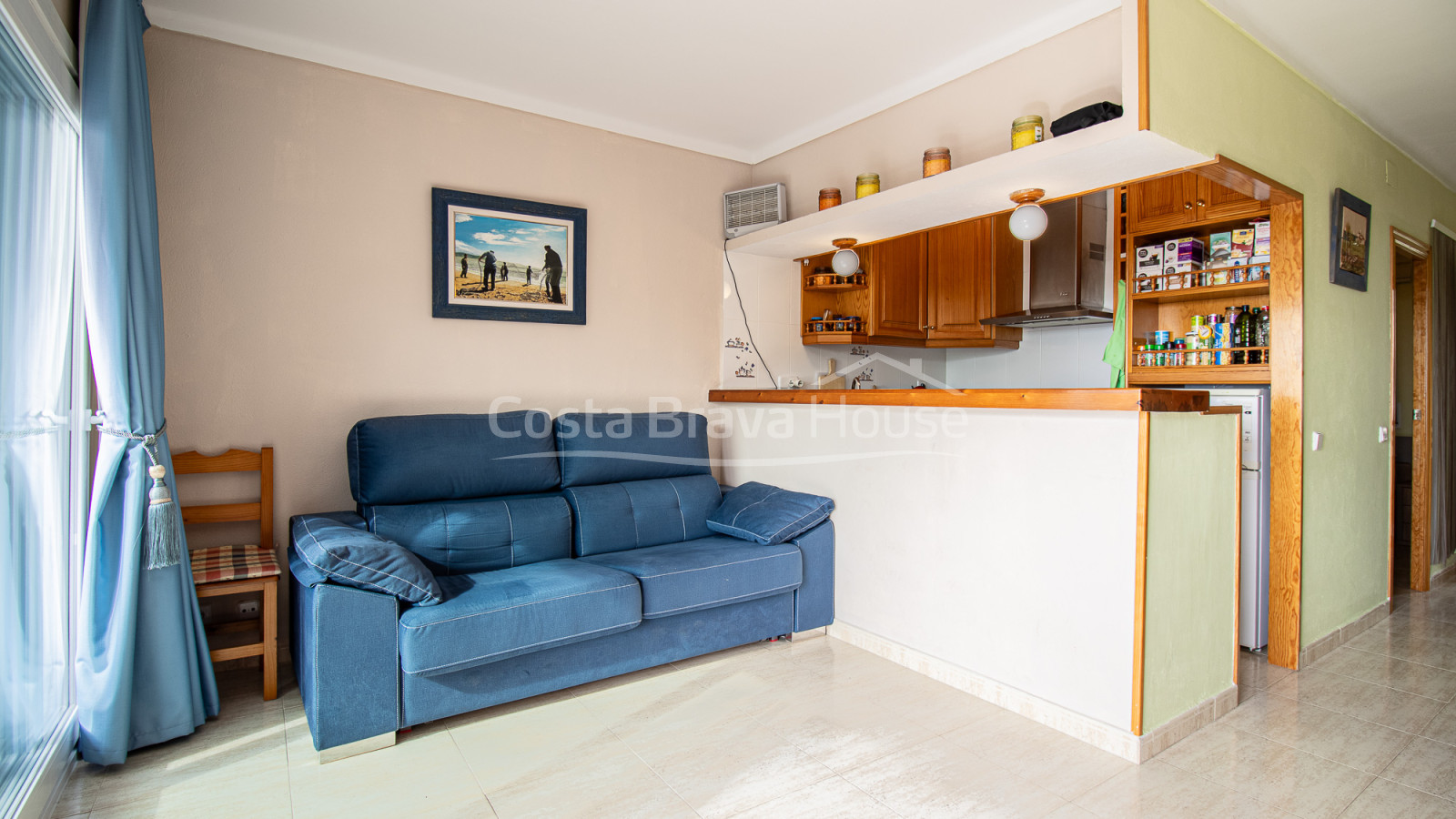 Apartamento en Tamariu con terraza y vistas al mar