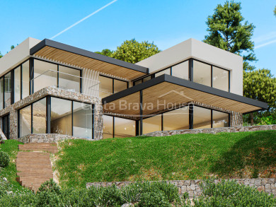 New-build villa in Sa Riera with sea views and private pool, delivery scheduled for 2026