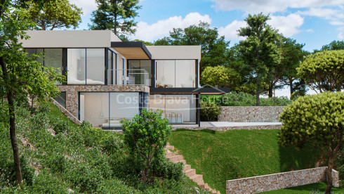 New villa with sea views for sale in Sa Riera, Begur