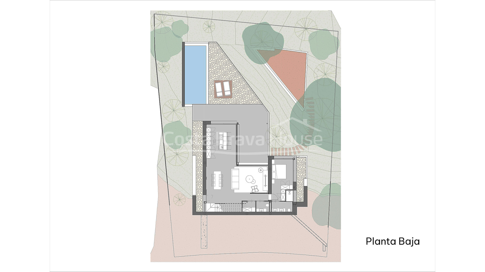 New villa with sea views for sale in Sa Riera, Begur