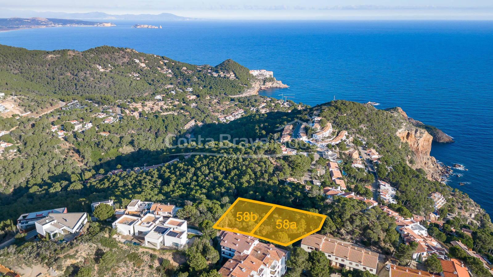 Terreny amb vista mar en venda a Begur La Borna