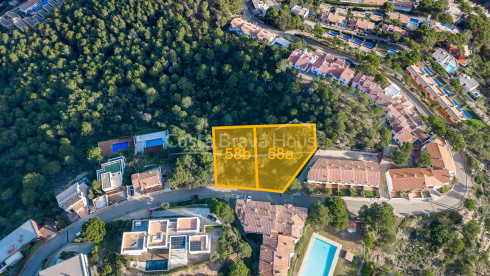 Terreny amb vista mar en venda a Begur La Borna