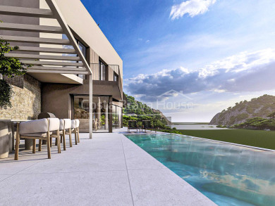 Villa neuve avec piscine et vue sur la mer à vendre près de Sa Riera, Begur