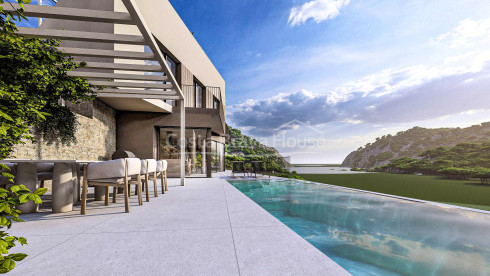 Villa neuve à vendre avec piscine à Sa Riera