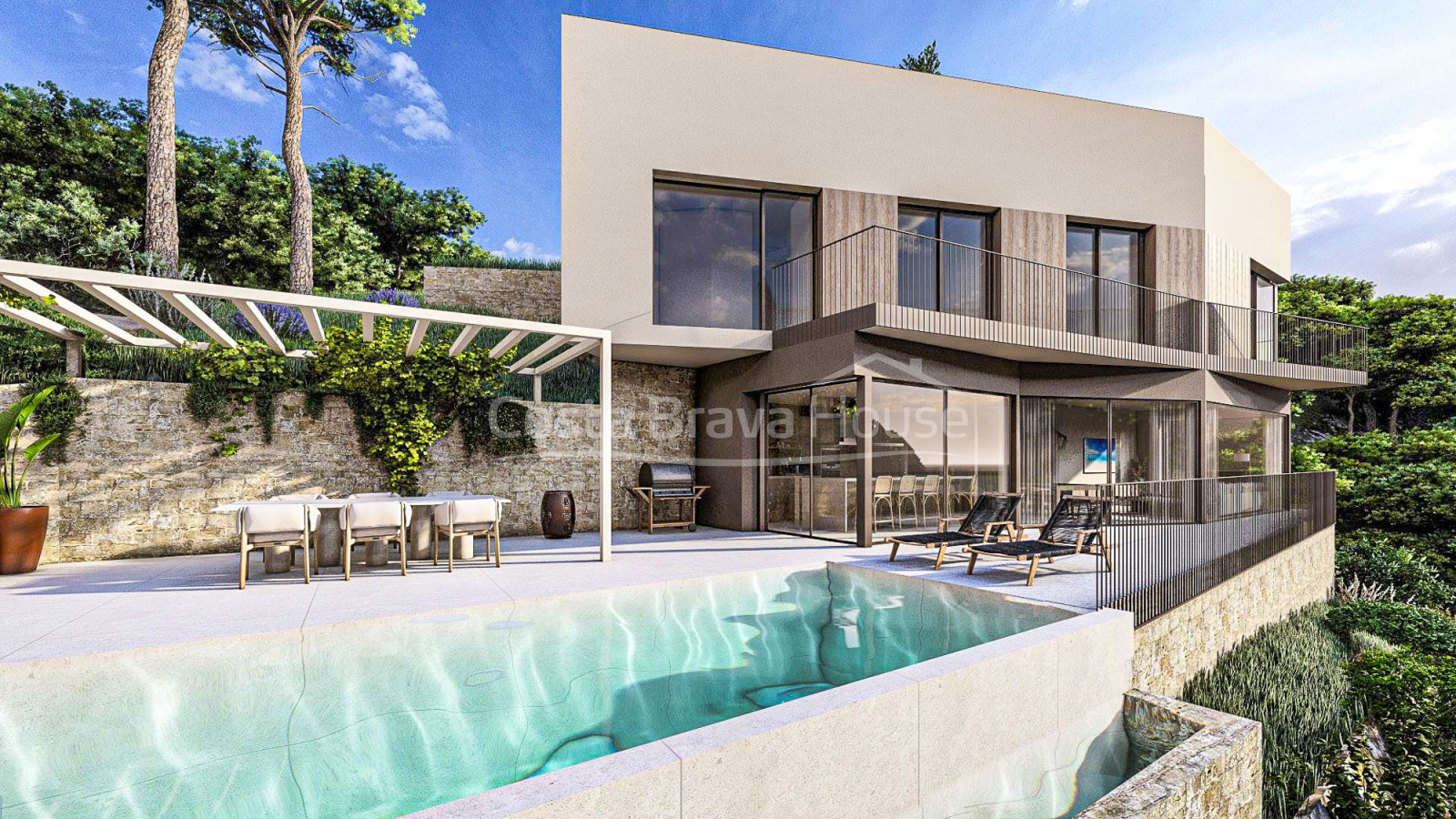 Villa neuve à vendre avec piscine à Sa Riera