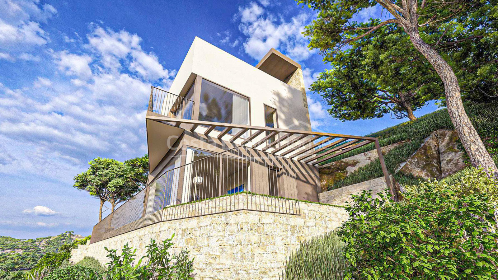Villa neuve à vendre avec piscine à Sa Riera