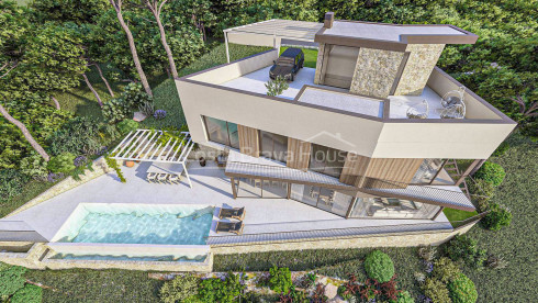 Villa neuve à vendre avec piscine à Sa Riera