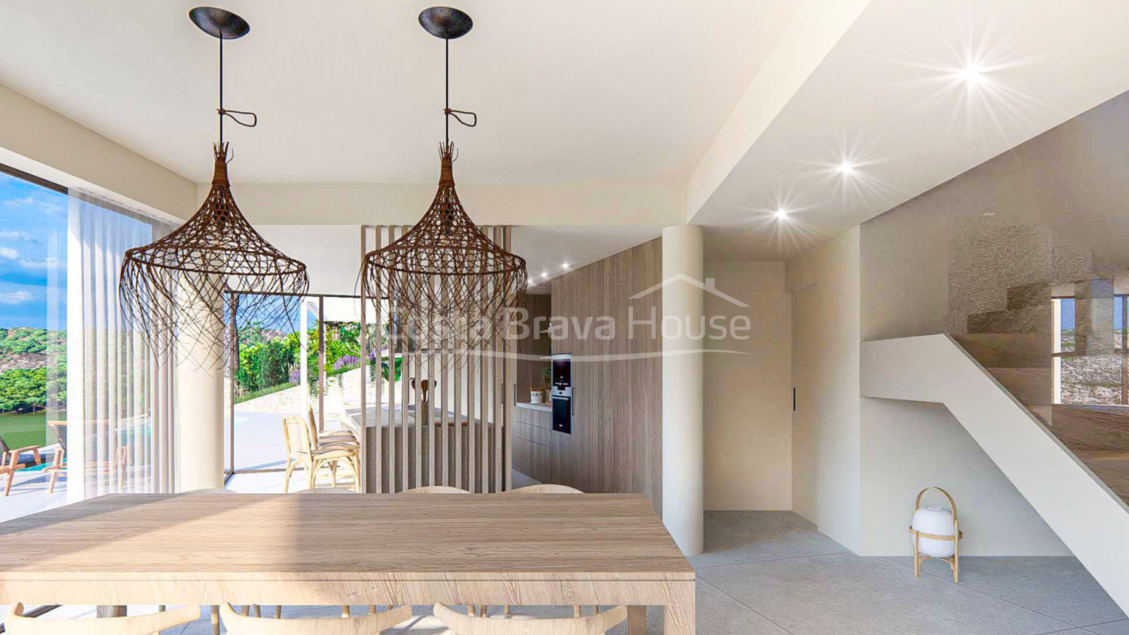 Villa neuve à vendre avec piscine à Sa Riera
