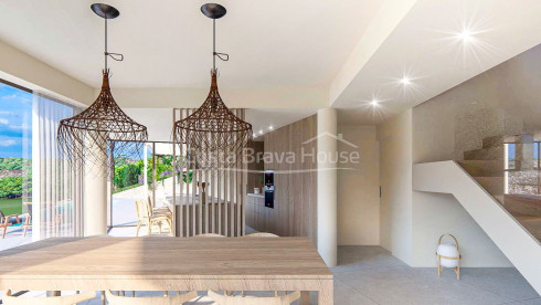 New villa for sale with pool in Sa Riera
