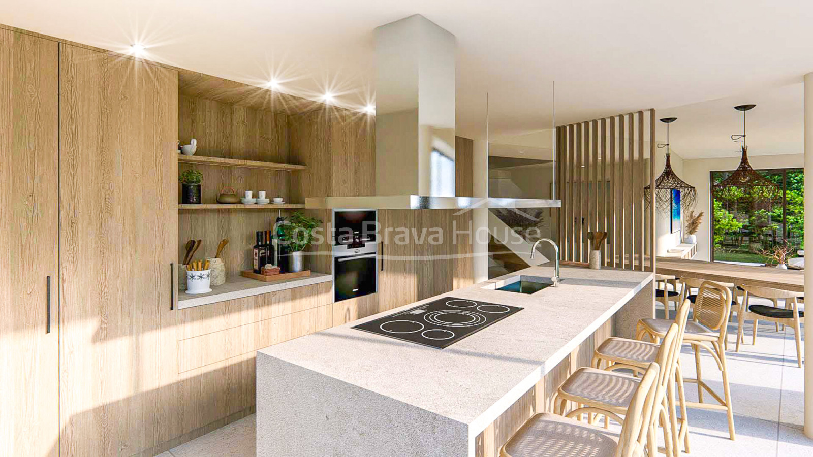 Villa neuve à vendre avec piscine à Sa Riera