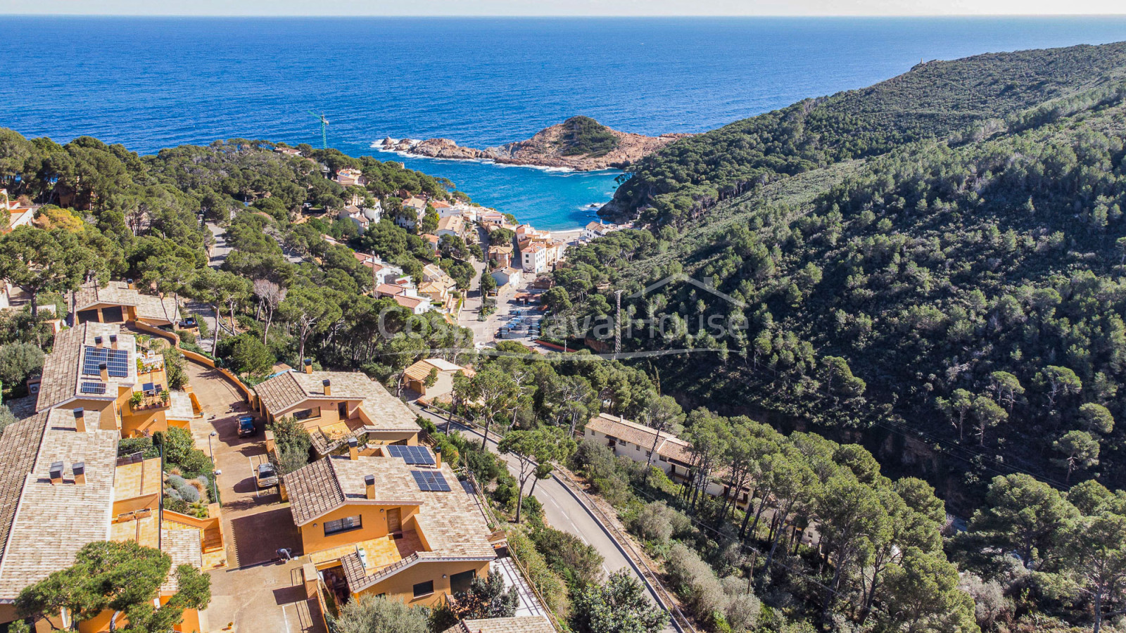 Maison mitoyenne avec vue sur la mer à Sa Tuna, Begur