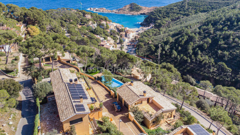 Maison mitoyenne avec vue sur la mer à Sa Tuna, Begur