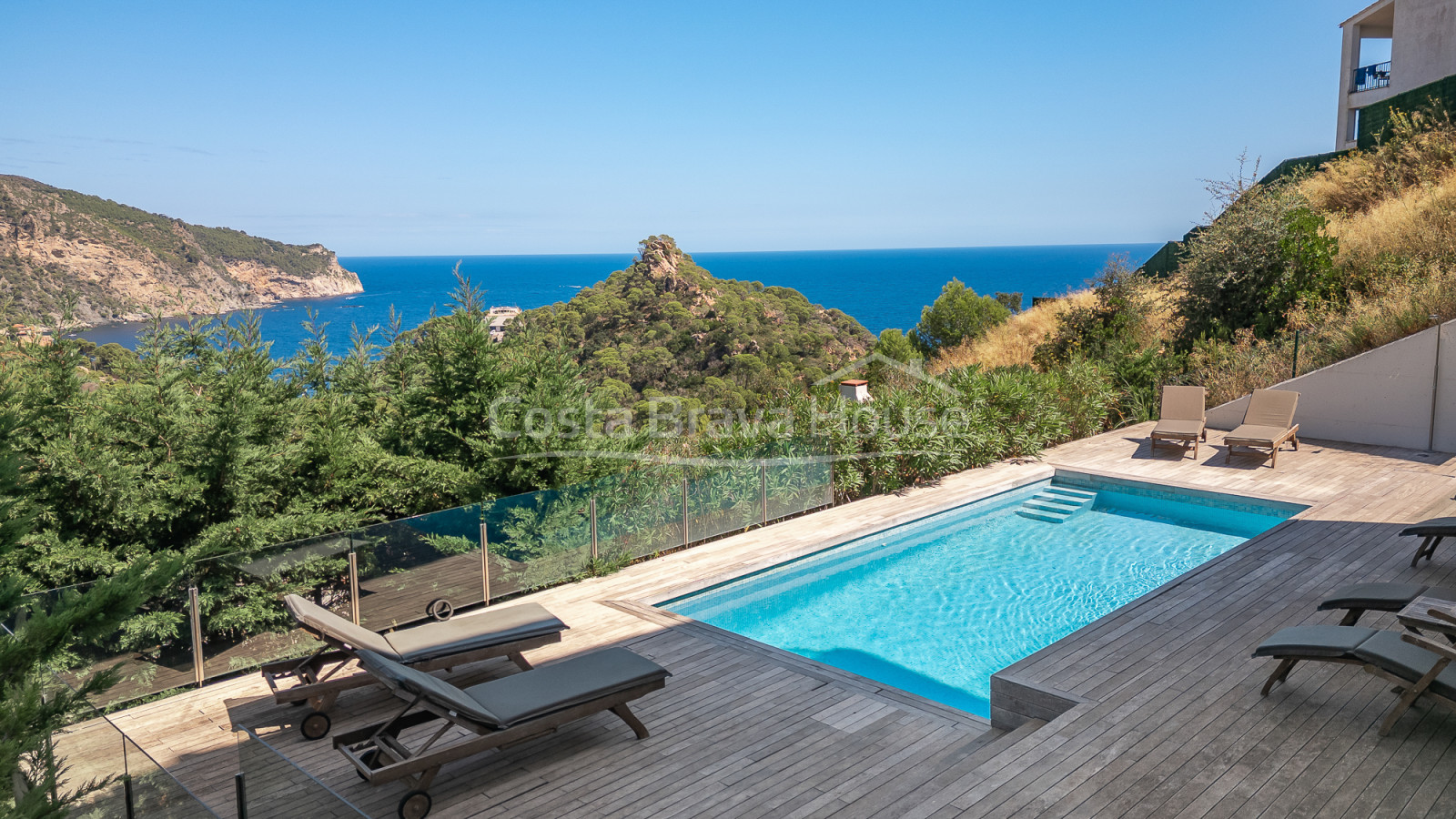Villa vistas mar Begur Aiguablava licencia turística