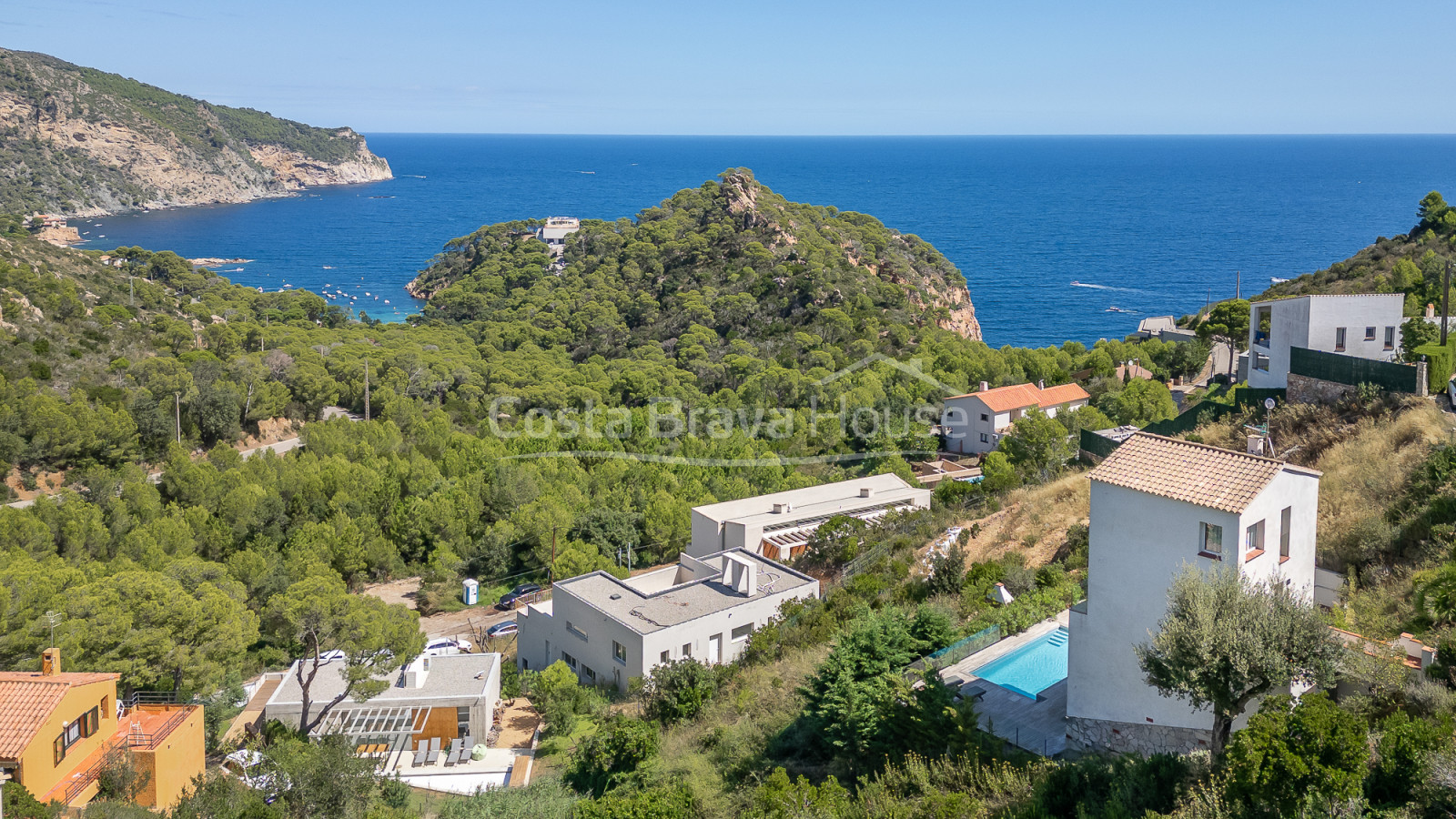 Villa vistas mar Begur Aiguablava licencia turística