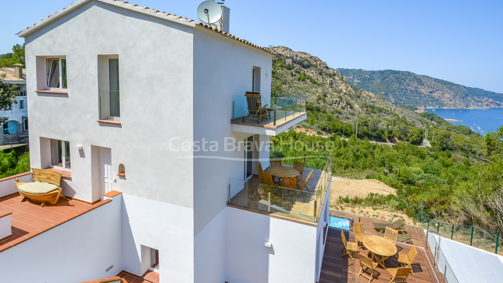 Villa vistas mar Begur Aiguablava licencia turística
