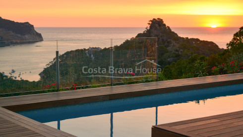 Villa vistas mar Begur Aiguablava licencia turística