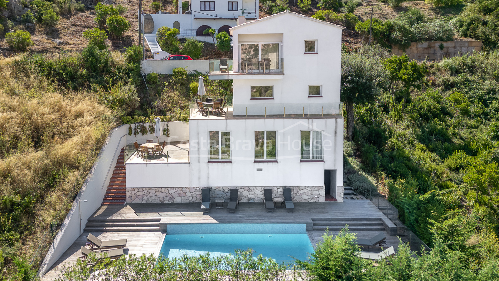 Villa vistas mar Begur Aiguablava licencia turística