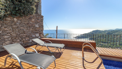 Casa de luxe amb vistes al mar i piscina en venda a Aiguablava, Begur
