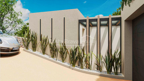 Moderne villa te koop in Sa Riera, Begur, met zwembad en zeezicht