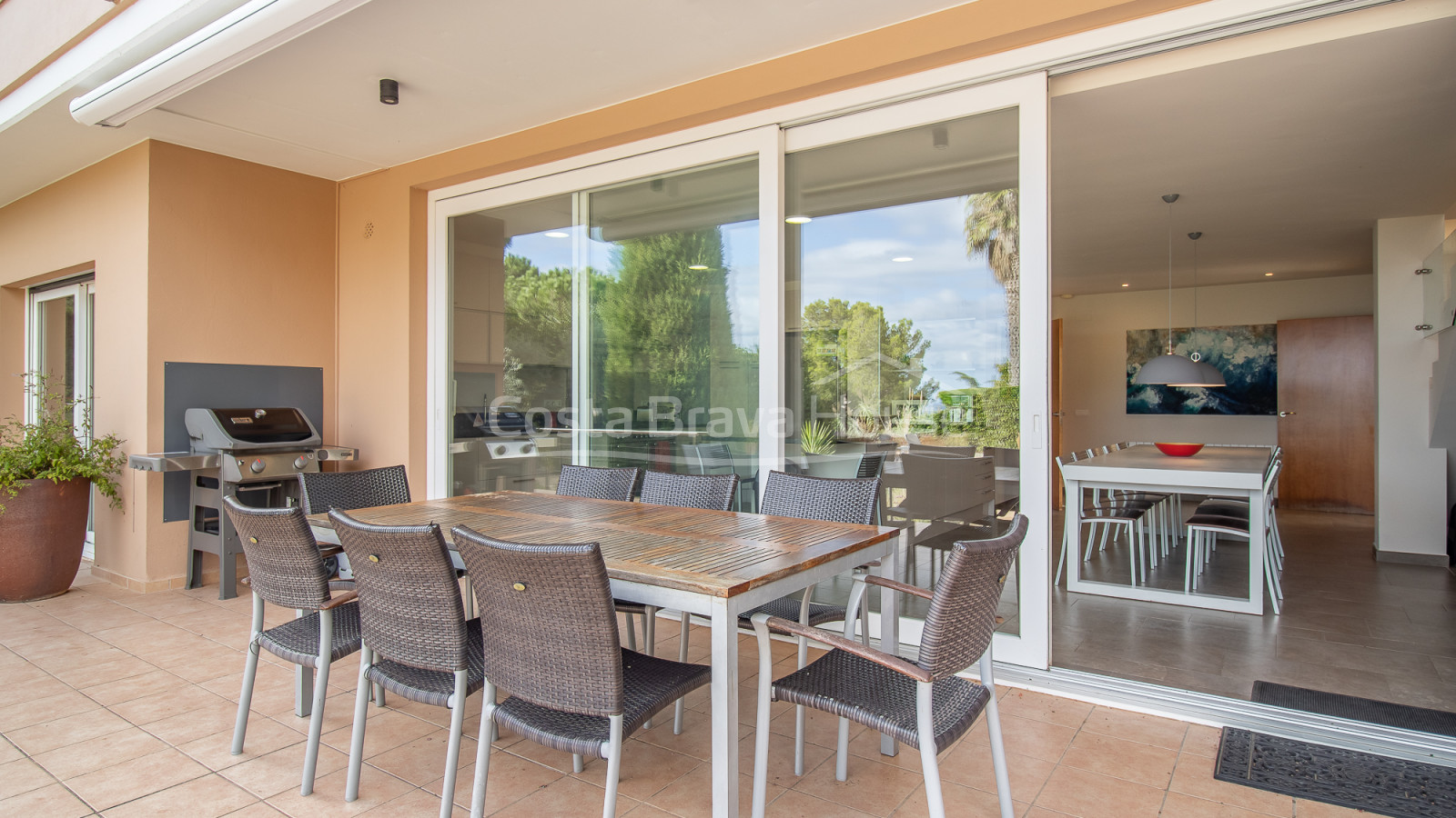 Casa mediterránea con piscina y vistas al mar en Aiguablava Begur