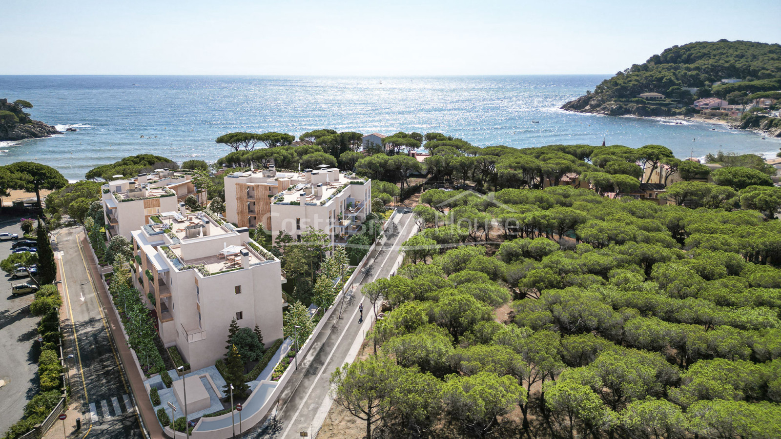 Nieuwbouwappartement te koop vlak bij het strand van La Fosca, Palamós, met gemeenschappelijk zwembad
